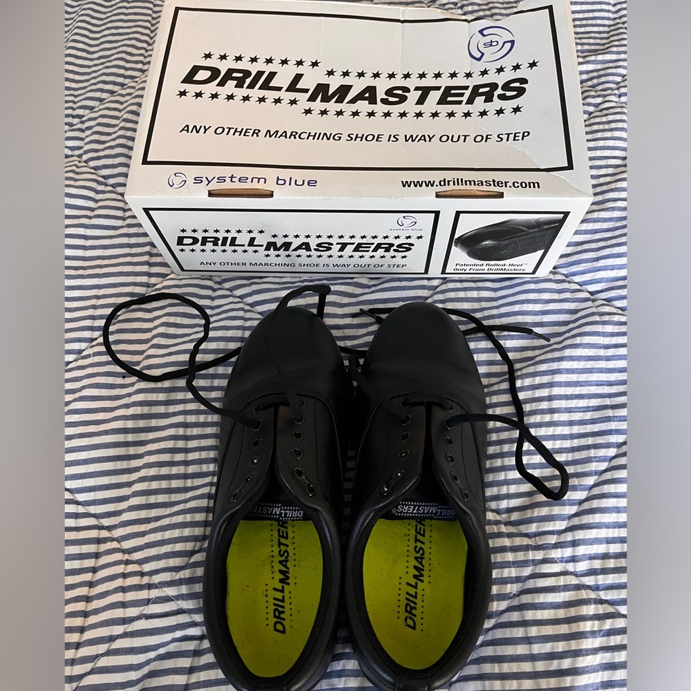 Drillmasters Black Marching Band Shoes- Unisex
